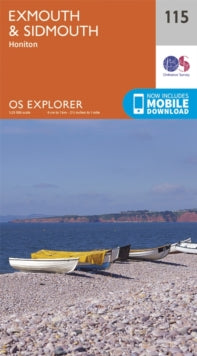 Ordnance Survey - Exmouth and Sidmouth : 115 - New Sheet map