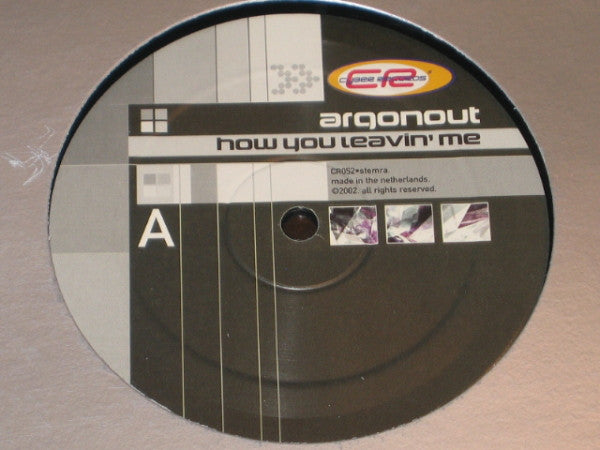 Argonout - How You Leavin' Me - Used Vinyl Record 12"