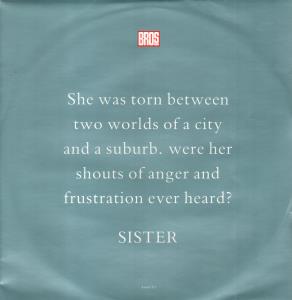 Bros - Sister - Used Vinyl Record 12"