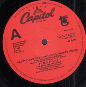 Freda Payne - Happy Days Are Here Again/Happy Music / I'd Do Anything