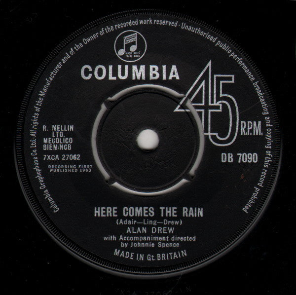 Alan Drew - Always The Lonely One - Used Vinyl Record 7"