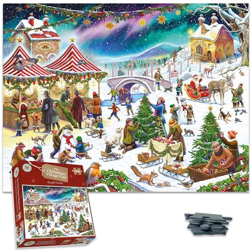 Christmas Village Fair 1000 Piece Puzzle - Paperback