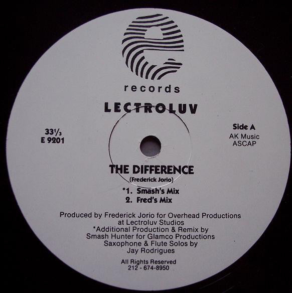Lectroluv - Difference - Used Vinyl Record 12"