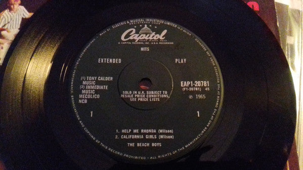 Beach Boys - Hits - Used Vinyl Record 7"