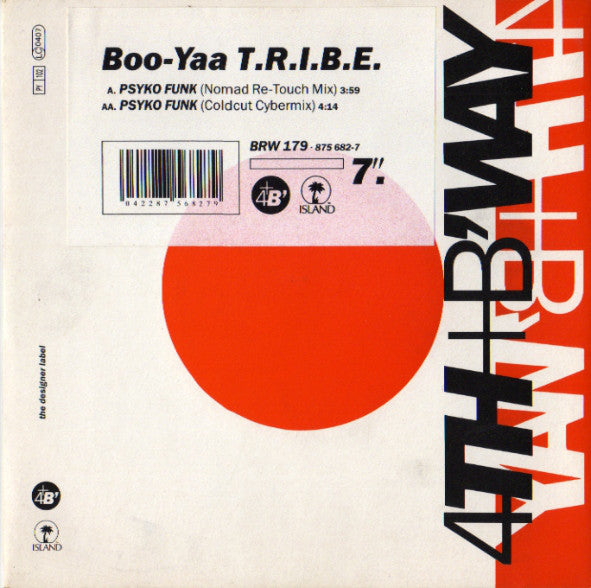 Boo-Yaa T.R.I.B.E. - Psyko Funk - Used Vinyl Record 7"