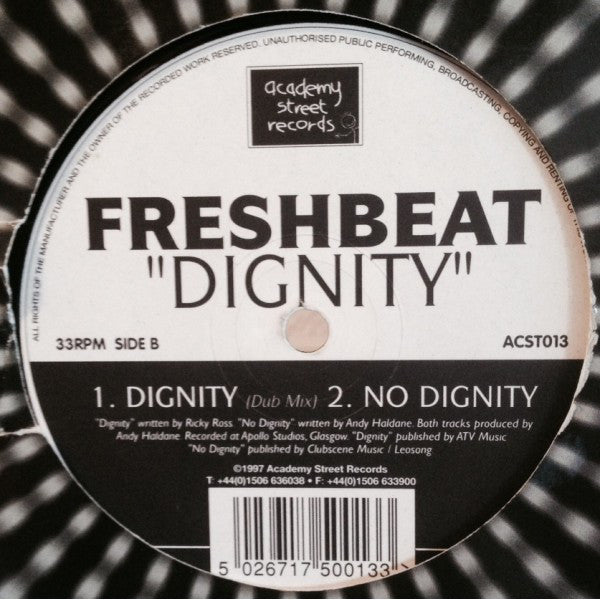 Freshbeat - Dignity - Used Vinyl Record 12"
