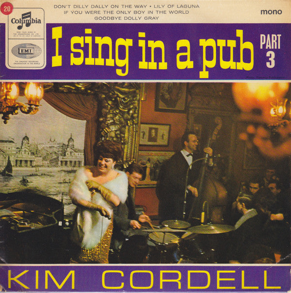 Kim Cordell - I Sing In A Pub Part 3 - Used Vinyl Record 7"