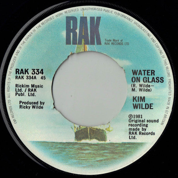 Kim Wilde - Water On Glass - Used Vinyl Record 7"