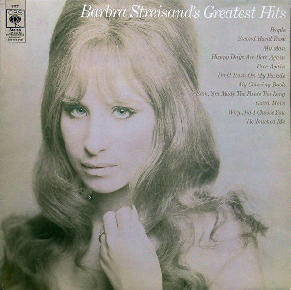 Barbra Streisand - 's Greatest Hits - Used Vinyl Record