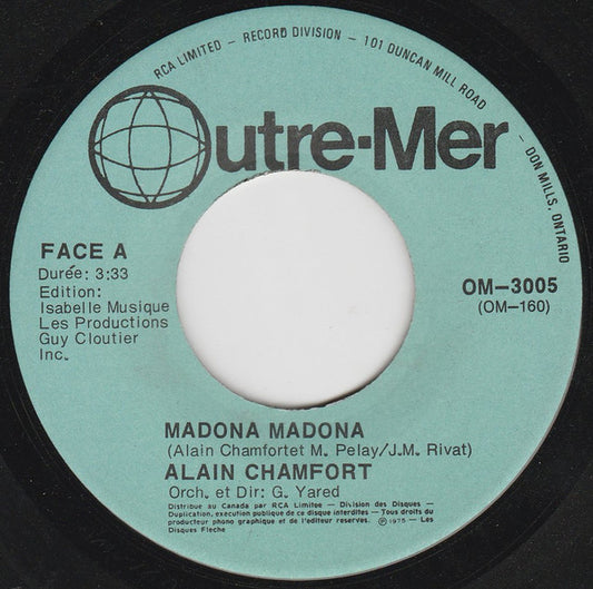Alain Chamfort - Madona Madona - Used Vinyl Record 7"