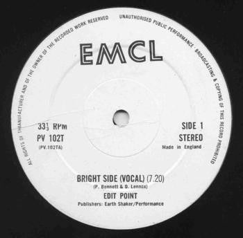 Edit Point - Bright Side - Used Vinyl Record 12"