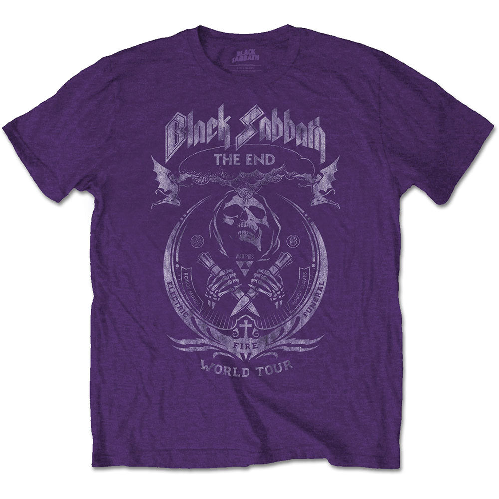 Black Sabbath - tshirt - Unisex - Short Sleeves - The End Mus - Medium