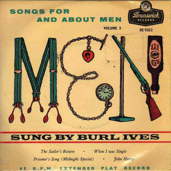 Burl Ives - Men: Songs For And About Men Volume 3 - Used Vinyl Record
