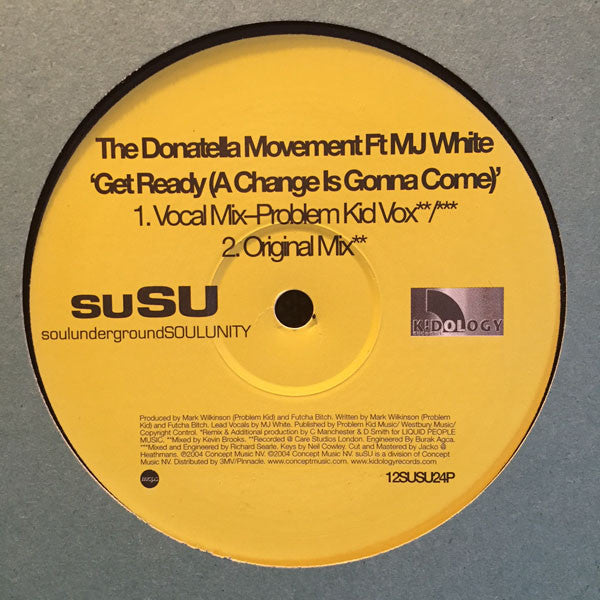 Donatella Movement - Get Ready (A Change Is Gonna Come) - Used Vinyl