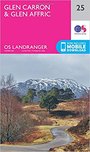 Ordnance Survey - Glen Carron & Glen Affric : 025 - New Sheet map