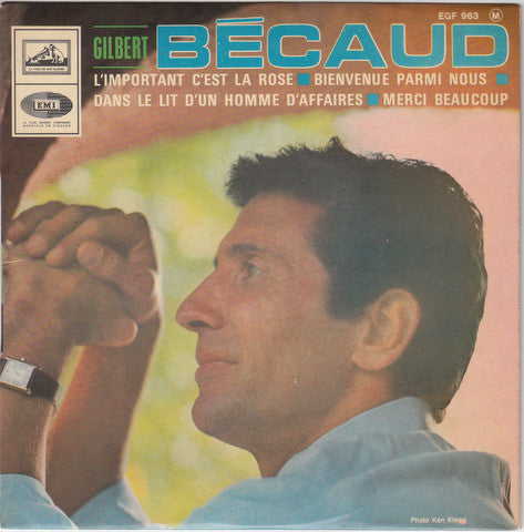 Gilbert Becaud - L'important C'est La Rose - Used Vinyl Record 7"
