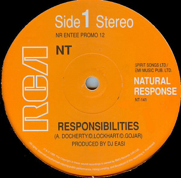 NT - Responsibilities - Used Vinyl Record 12"