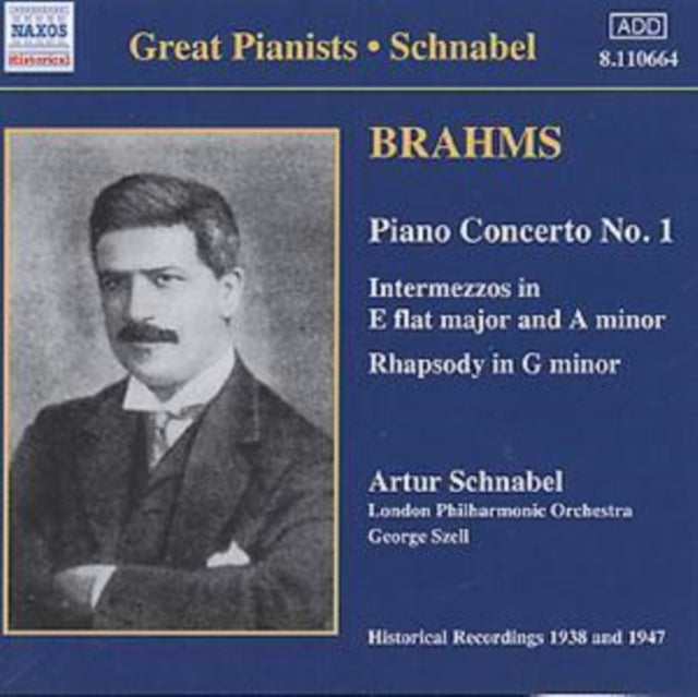 Johannes Brahms - Brahms: Piano Concerto No. 1 (Schnabel) - CD