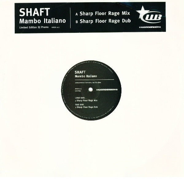 Shaft - Mambo Italiano - Used Vinyl Record 12"