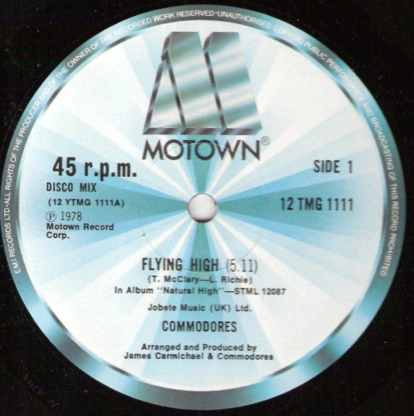 Commodores - Flying High - Used Vinyl Record 12"