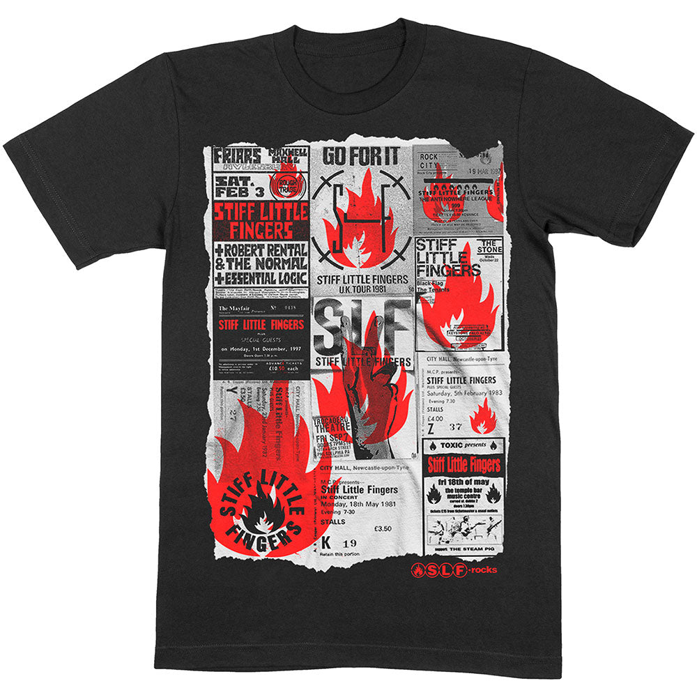 Stiff Little Fingers - tshirt - Unisex - Short Sleeves - Large