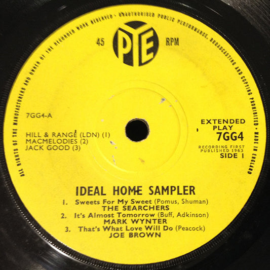 Various - Ideal Home Sampler - Used Vinyl Record 7"