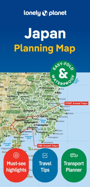 Lonely Planet - Japan Planning Map - New Sheet map