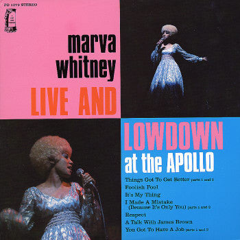 Marva Whitney - Live And Lowdown At The Apollo - Vinyl Record