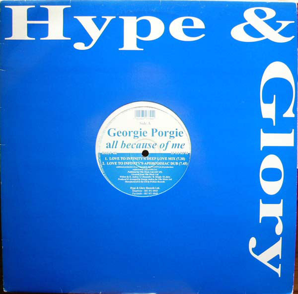 Georgie Porgie - All Because Of Me - Used Vinyl Record 12"