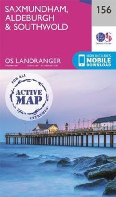 Saxmundham, Aldeburgh & Southwold : 156 - Sheet map
