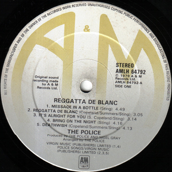 Police - Reggatta De Blanc - Used Vinyl Record