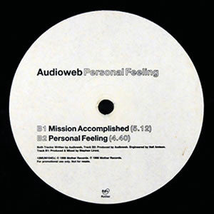 Audioweb - Personal Feeling - Used Vinyl Record 12"