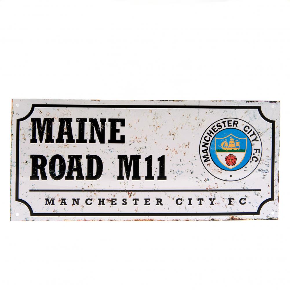 Manchester City FC - Street Sign Retro - New Metal Signs