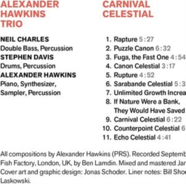 Alexander Hawkins Tr - Carnival Celestial - CD