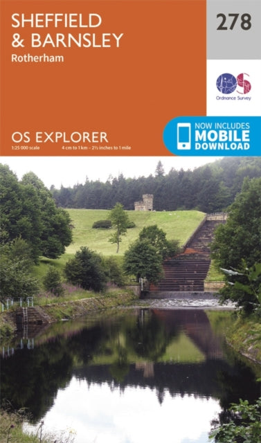 Ordnance Survey - Sheffield and Barnsley : 278 - New Sheet map