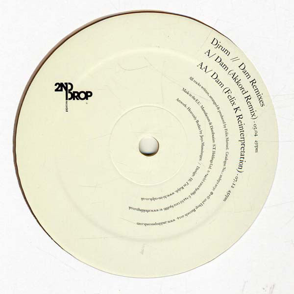 DJ Rum - Dam Remixes - New Vinyl Record 12"