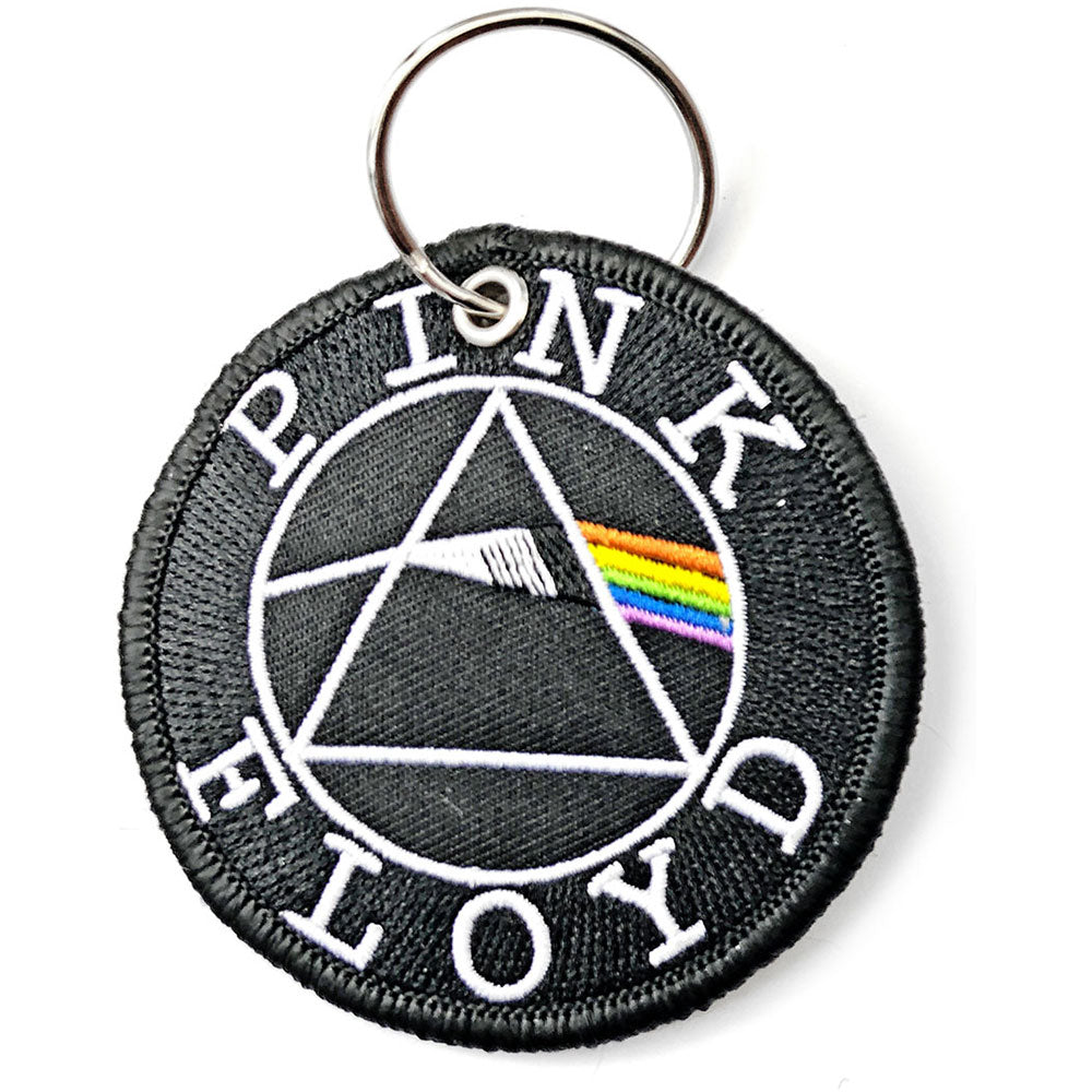 Pink Floyd - Keychain: Circle Logo (Double Sided Patch) - keyrings