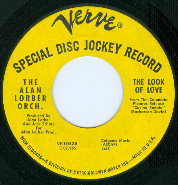 Alan Lorber Orchestr - Look Of Love / Mas Que Nada - Used Vin