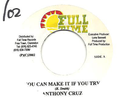 Anthony Cruz - You Can Make It If You Try - Used Vinyl Record 7"