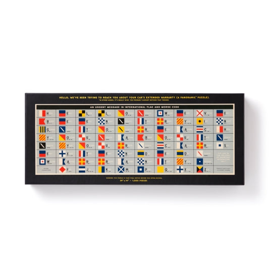 Galison Mudpuppy - An Urgent Message 1,000 Piece Panoramic Puzzle - Ne