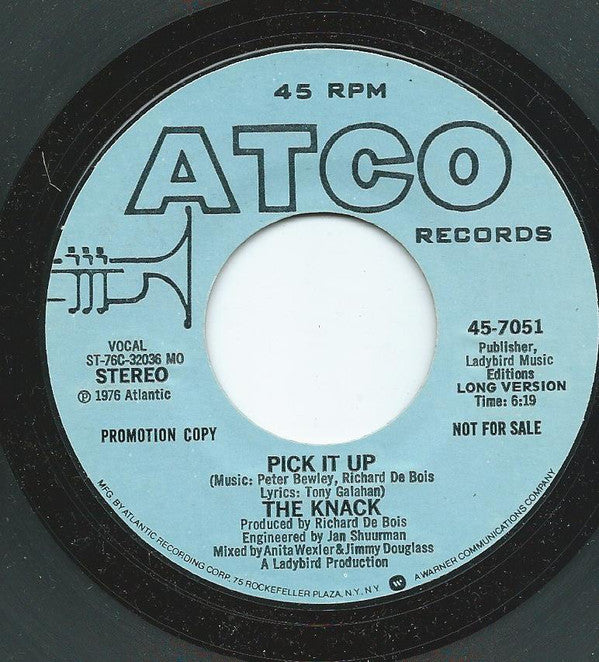 Knack - Pick It Up - Used Vinyl Record 7"