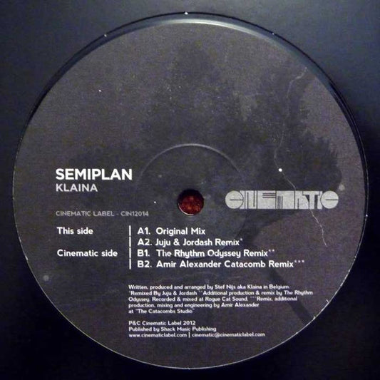 DJ Klaina - Semiplan - New Vinyl Record 12"
