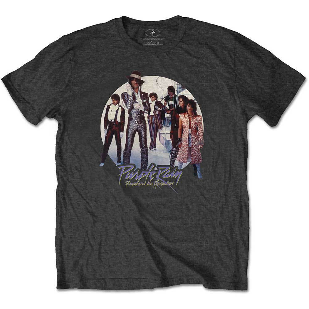 Prince - tshirt - Unisex - Short Sleeves - Purple Rain Circle - Large
