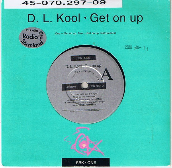 D.L. Kool - Get On Up - Used Vinyl Record 7"
