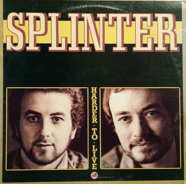 Splinter - Harder To Live - Used Vinyl Record