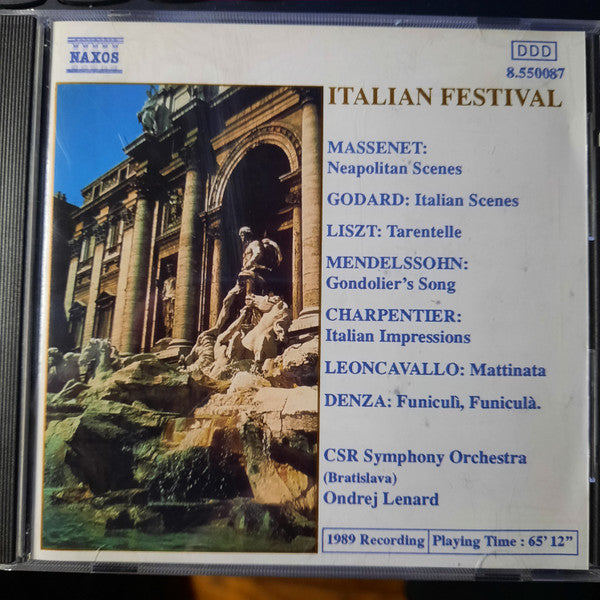 Slovak Radio Symphon - Italian Festival - Used CD
