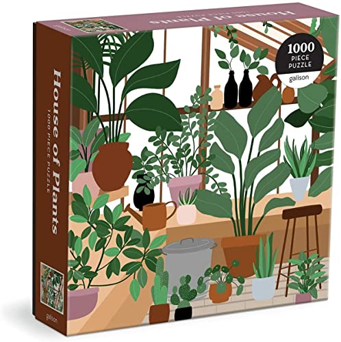 Galison - House of Plants 1000 Piece Puzzle in Square Box - New Jigsaw