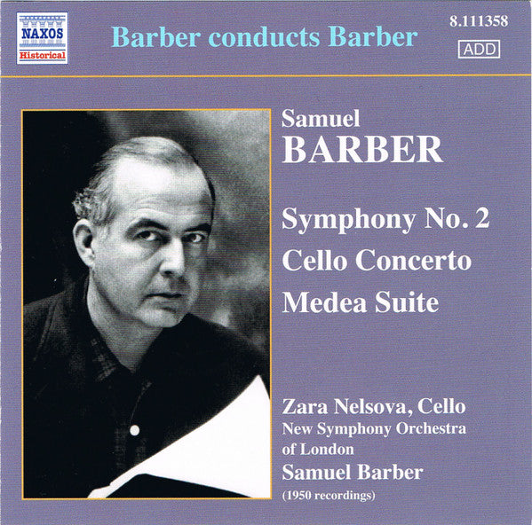 Zara Nelsova - Barber Conducts Barber - Used CD