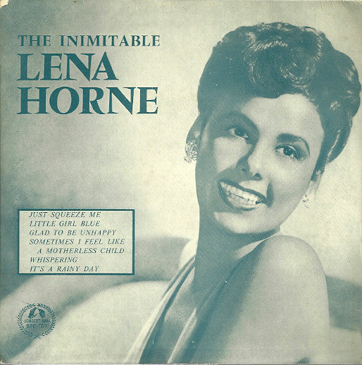 Lena Horne - Inimitable - Used Vinyl Record 7"