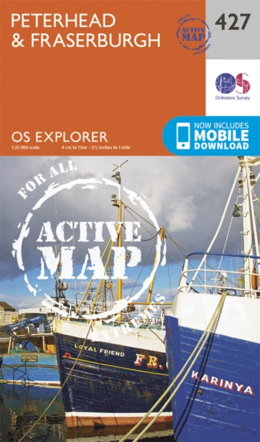 Ordnance Survey - Peterhead and Fraserburgh : 427 - New Sheet map